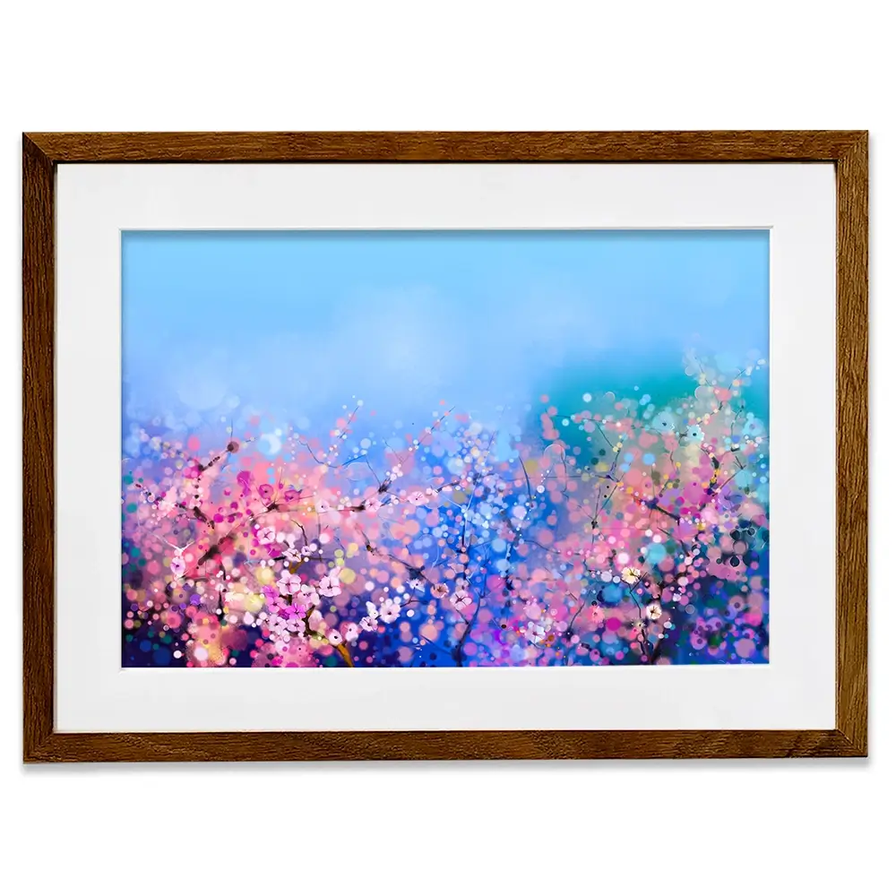 Blossoming In Pink Framed Art Print Blossoming In Pink Framed Art Print wall art product Art Print Shop