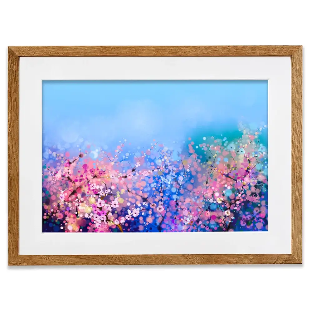 Blossoming In Pink Framed Art Print Blossoming In Pink Framed Art Print wall art product Art Print Shop