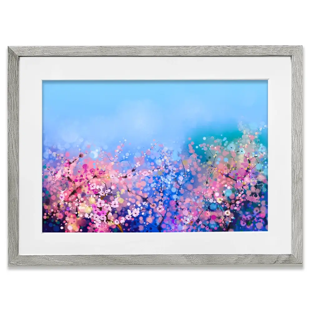Blossoming In Pink Framed Art Print Blossoming In Pink Framed Art Print wall art product Art Print Shop