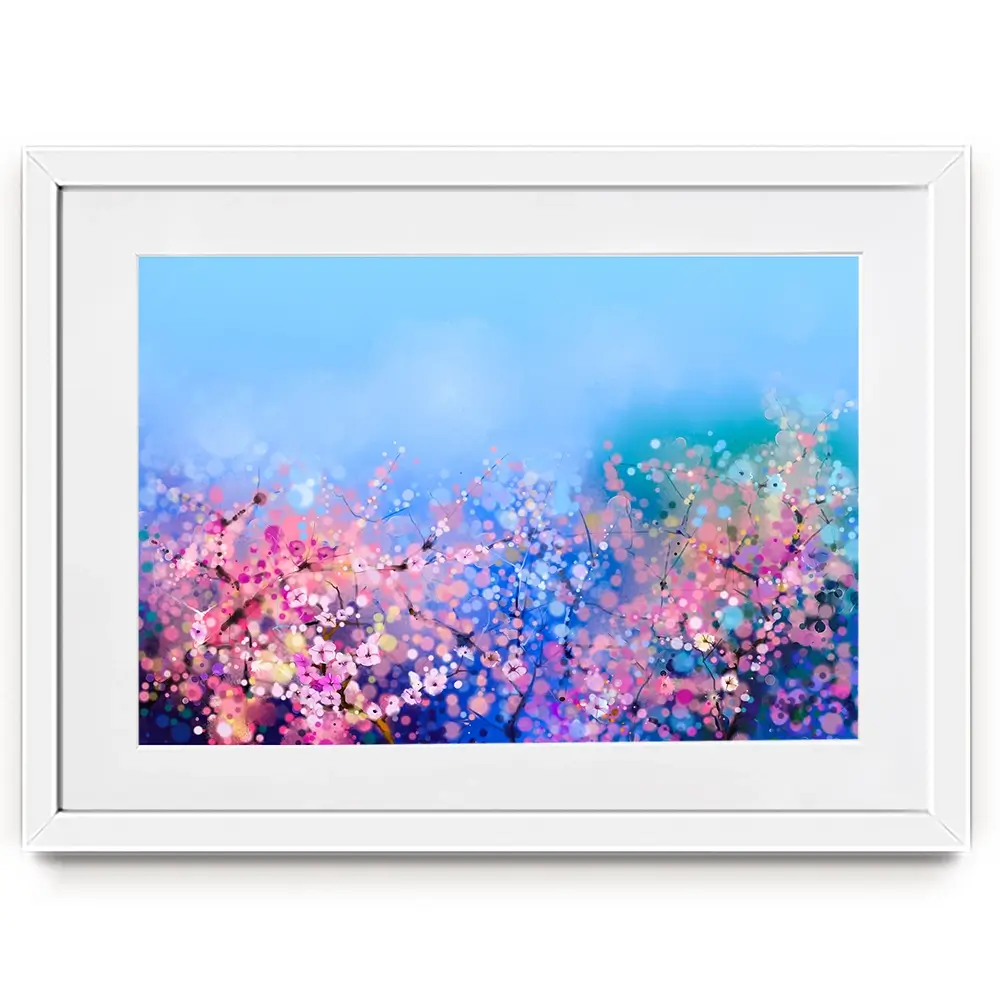 Blossoming In Pink Framed Art Print Blossoming In Pink Framed Art Print wall art product Art Print Shop