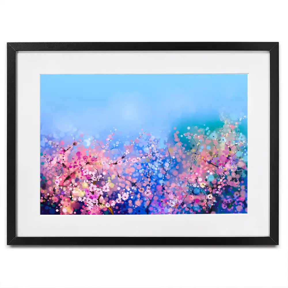 Blossoming In Pink Framed Art Print Blossoming In Pink Framed Art Print wall art product Art Print Shop
