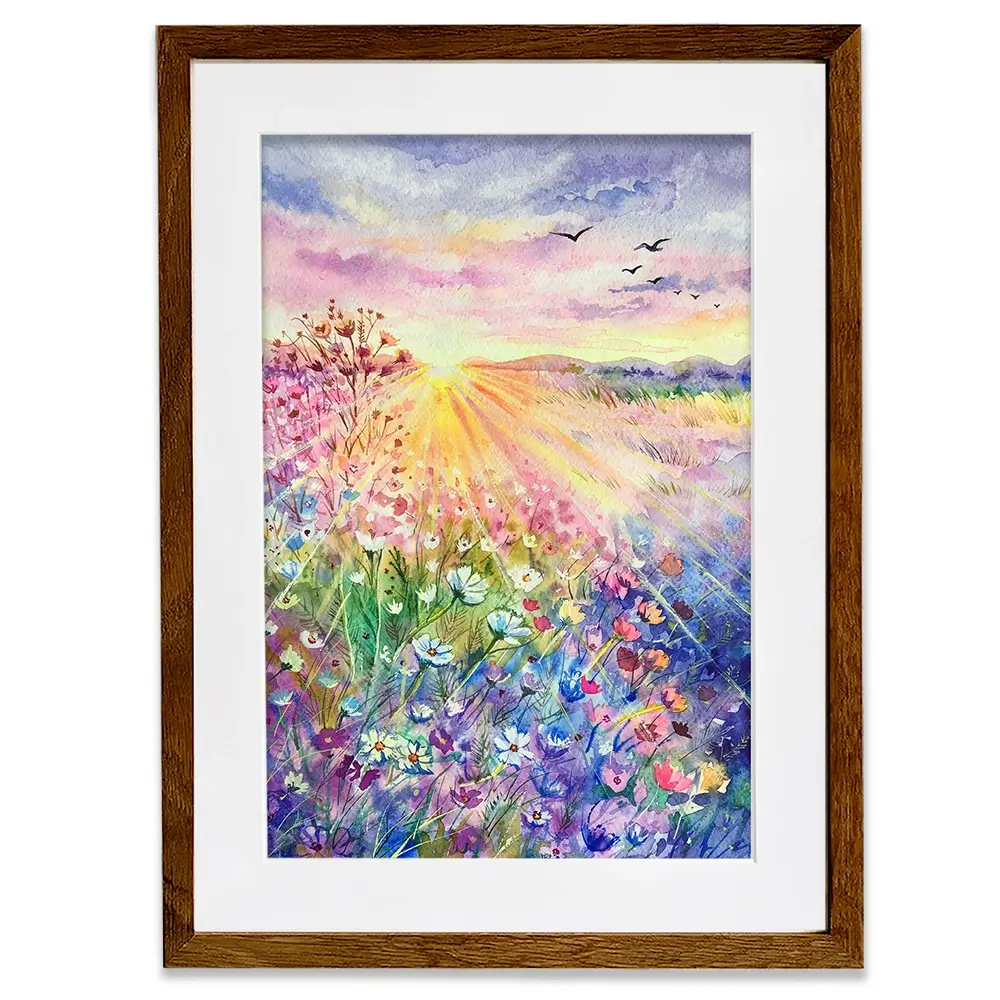 Blossoming Meadow Framed Art Print Blossoming Meadow Framed Art Print wall art product EL_Art / Shutterstock