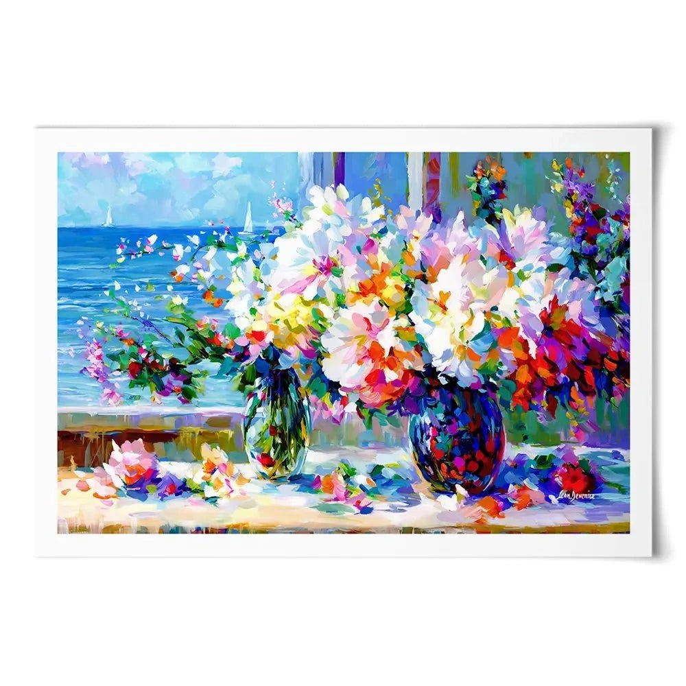 Blossoms By The Sea Art Print Blossoms By The Sea Art Print wall art product Leon Devenice