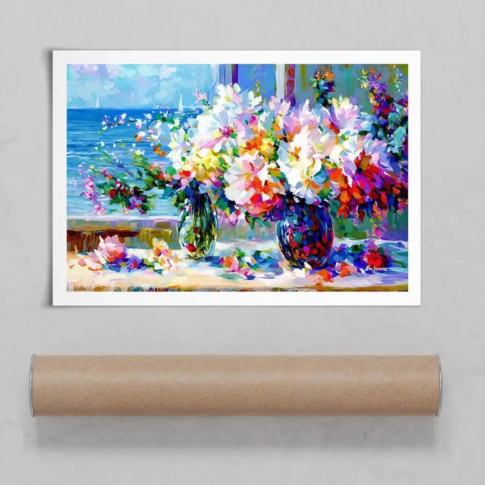Blossoms By The Sea Art Print Blossoms By The Sea Art Print wall art product Leon Devenice