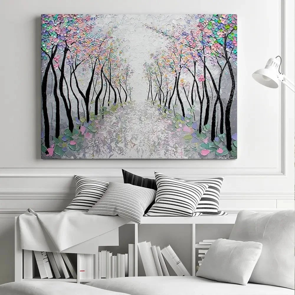 Blossoms In The Breeze Canvas Print Blossoms In The Breeze Canvas Print wall art product Nada Khatib