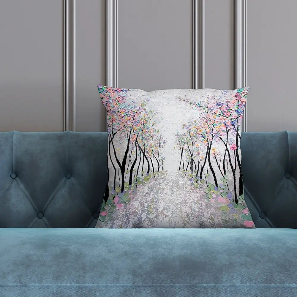 Blossoms In The Breeze Cushion Blossoms In The Breeze Cushion wall art product Nada Khatib
