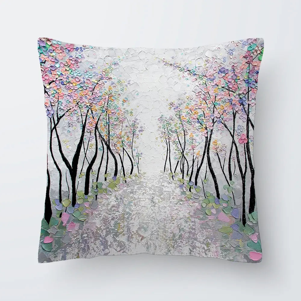 Blossoms In The Breeze Cushion Blossoms In The Breeze Cushion wall art product Nada Khatib