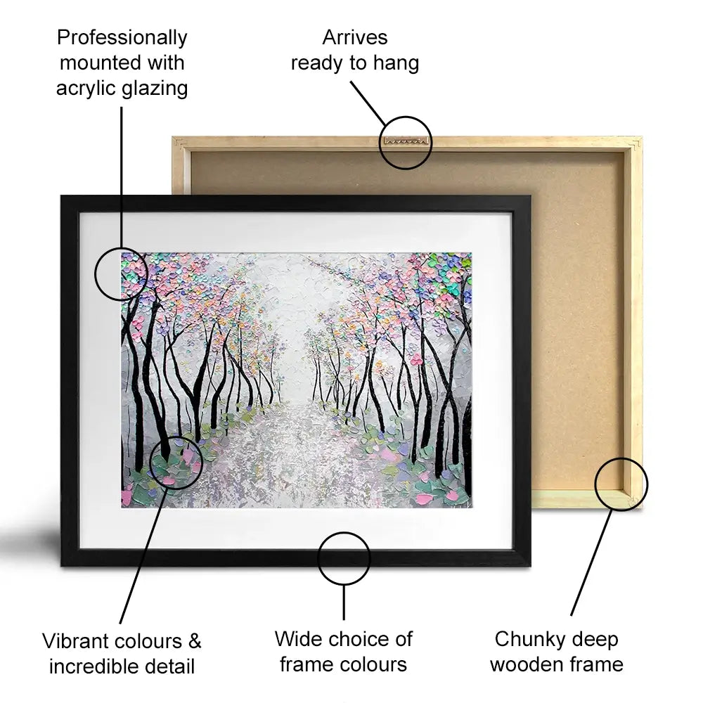 Blossoms In The Breeze Framed Art Print Blossoms In The Breeze Framed Art Print wall art product Nada Khatib