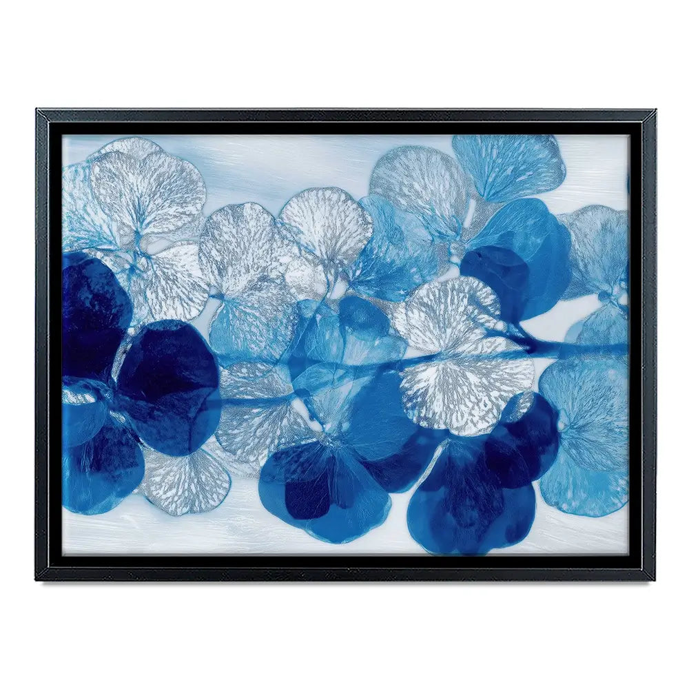 Blue Botanical Pattern Canvas Print Blue Botanical Pattern Canvas Print wall art product Chromatic Storm Studio