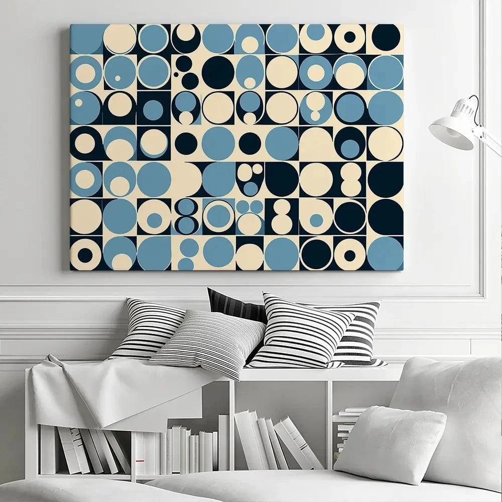 Blue Bubbles Canvas Print Blue Bubbles Canvas Print wall art product P & M Print Gallery