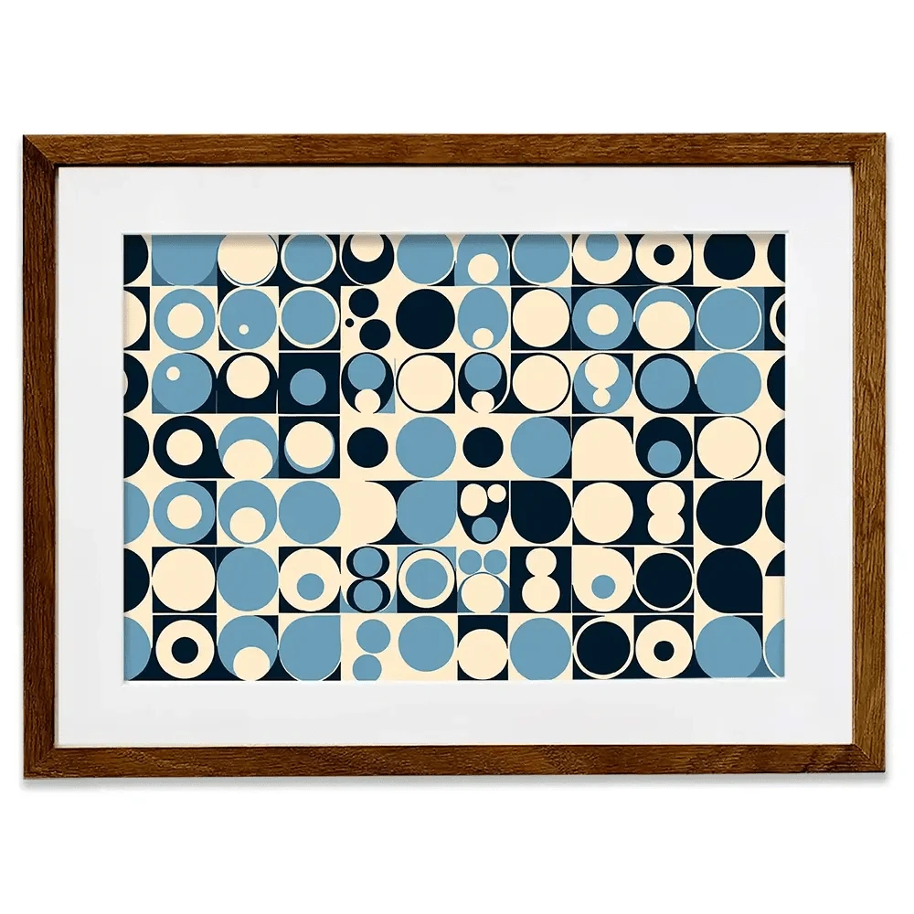 Blue Bubbles Framed Art Print Blue Bubbles Framed Art Print wall art product P & M Print Gallery