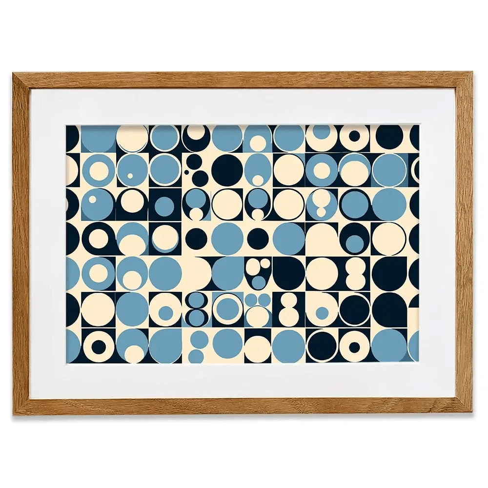 Blue Bubbles Framed Art Print Blue Bubbles Framed Art Print wall art product P & M Print Gallery