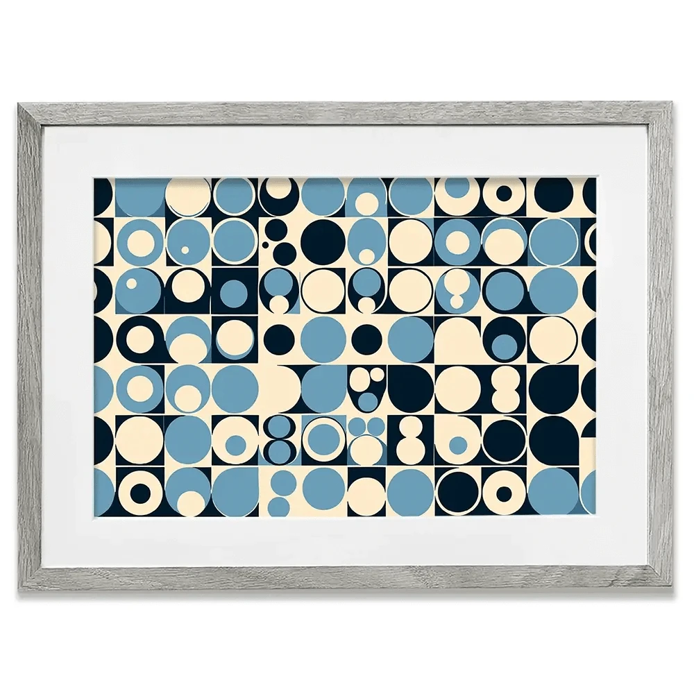 Blue Bubbles Framed Art Print Blue Bubbles Framed Art Print wall art product P & M Print Gallery
