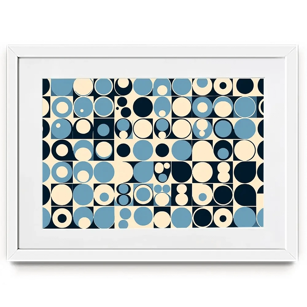 Blue Bubbles Framed Art Print Blue Bubbles Framed Art Print wall art product P & M Print Gallery