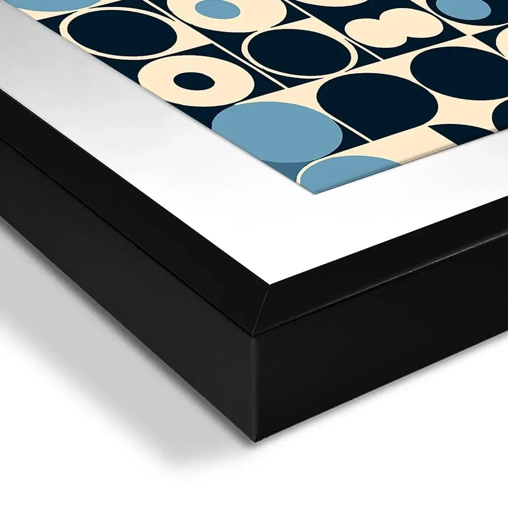Blue Bubbles Framed Art Print Blue Bubbles Framed Art Print wall art product P & M Print Gallery
