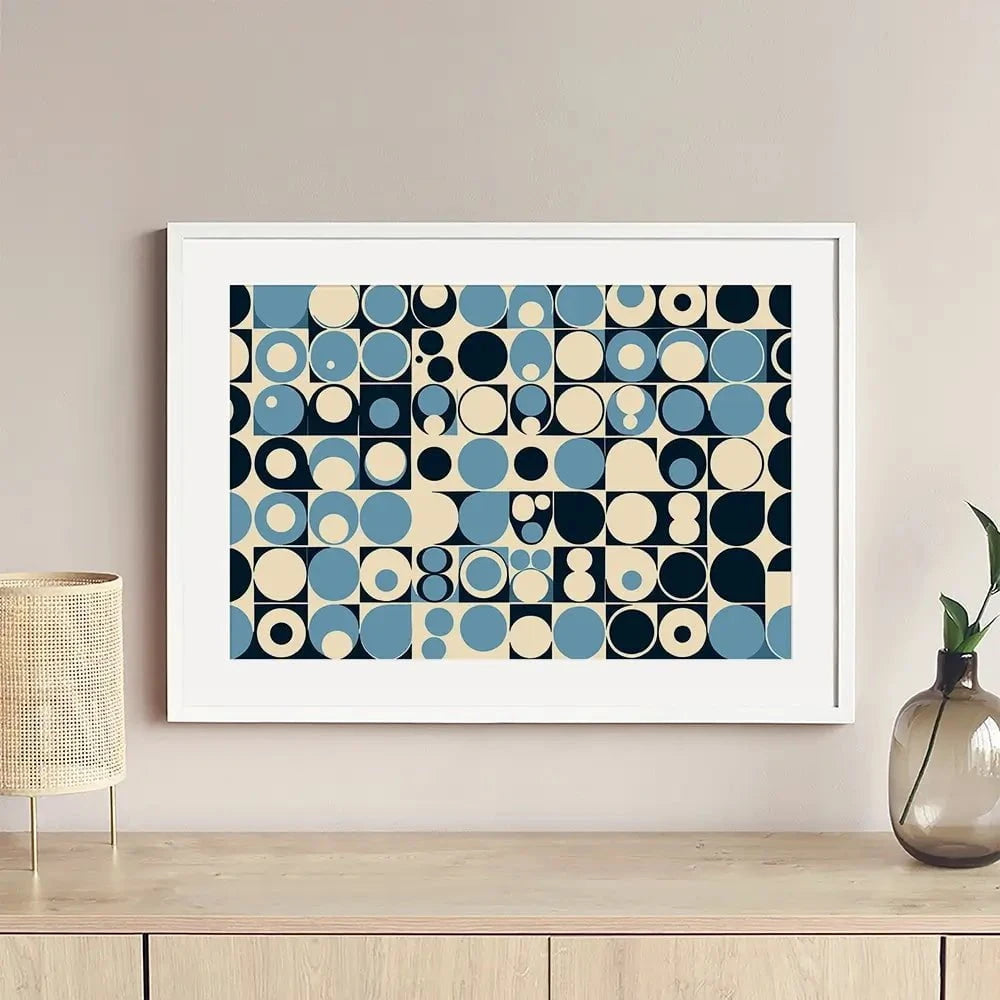 Blue Bubbles Framed Art Print Blue Bubbles Framed Art Print wall art product P & M Print Gallery
