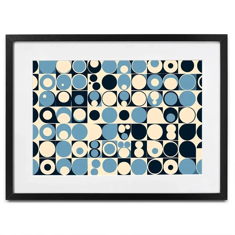 Blue Bubbles Framed Art Print Blue Bubbles Framed Art Print wall art product P & M Print Gallery