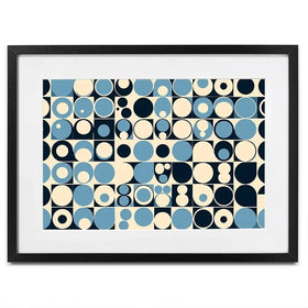 Blue Bubbles Framed Art Print Blue Bubbles Framed Art Print wall art product P & M Print Gallery