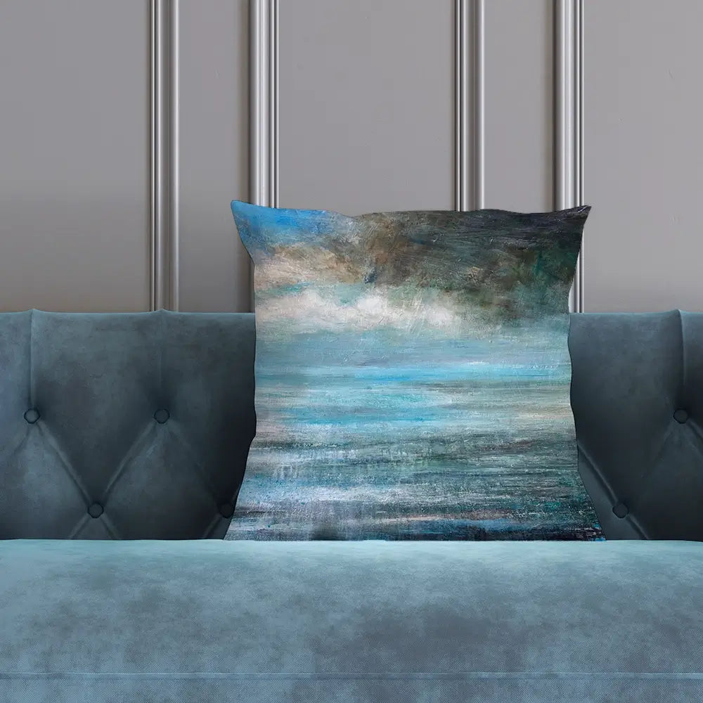 Blue Calm Cushion Blue Calm Cushion wall art product Craig Askew