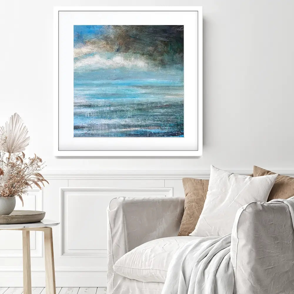 Blue Calm Framed Art Print Blue Calm Framed Art Print wall art product Craig Askew