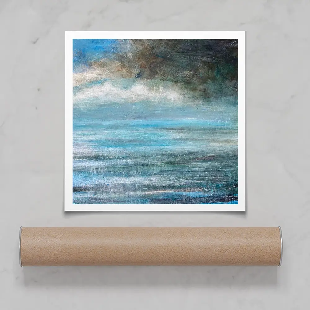Blue Calm Square Art Print Blue Calm Square Art Print wall art product Craig Askew