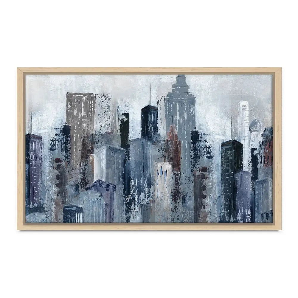 Blue City Mood Oversized Canvas Print Blue City Mood Oversized Canvas Print wall art product Carol Robinson