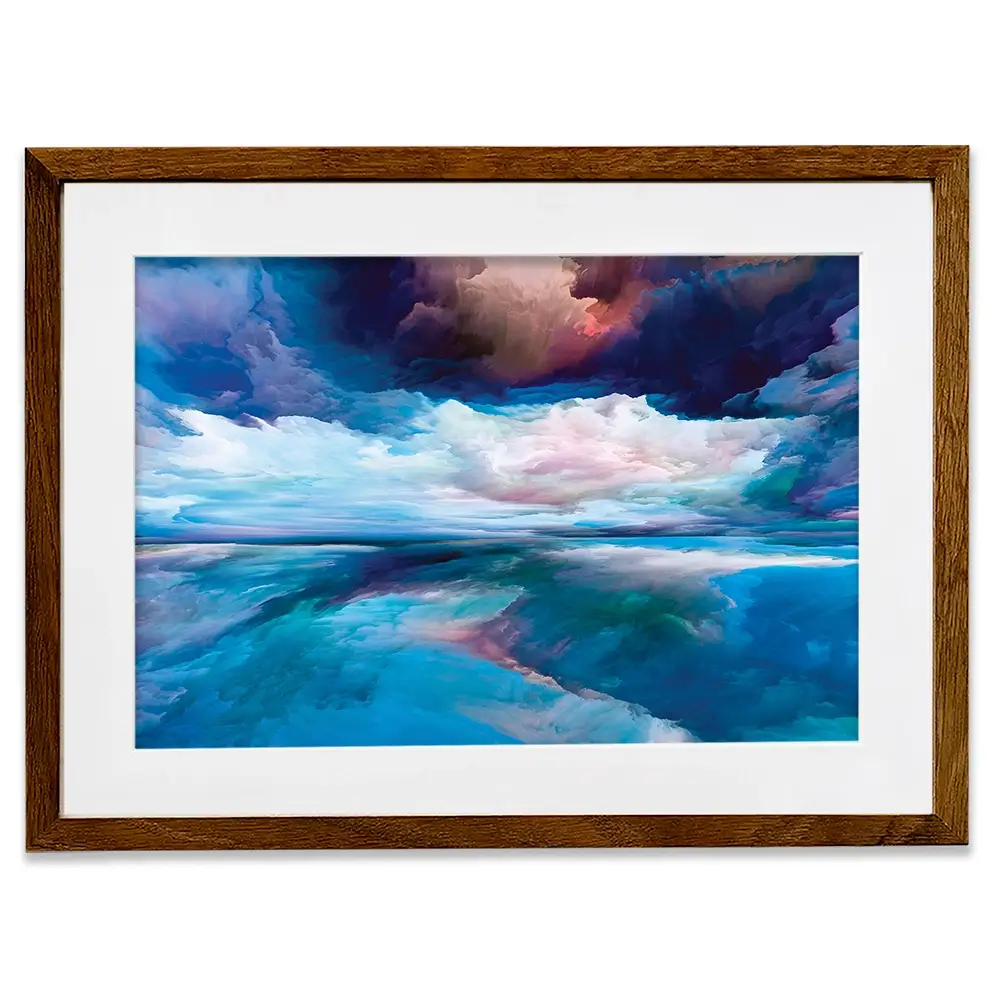 Blue Cloudscape Framed Art Print Blue Cloudscape Framed Art Print wall art product agsandrew / Shutterstock