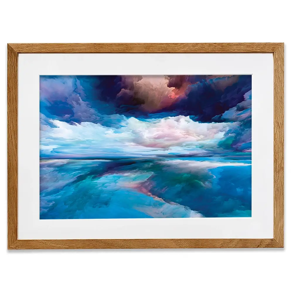 Blue Cloudscape Framed Art Print Blue Cloudscape Framed Art Print wall art product agsandrew / Shutterstock