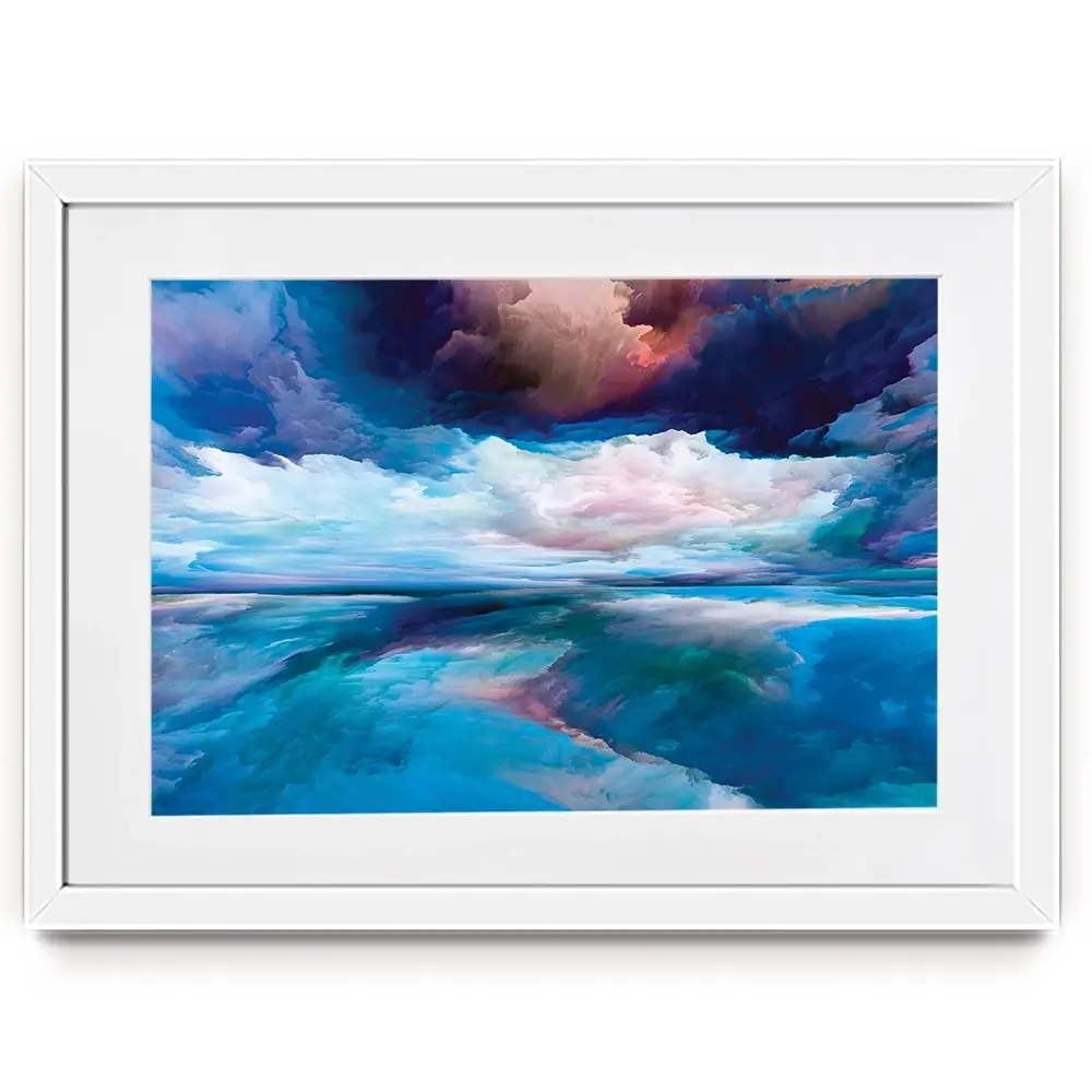 Blue Cloudscape Framed Art Print Blue Cloudscape Framed Art Print wall art product agsandrew / Shutterstock