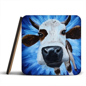Blue Cow Coaster Set Blue Cow Coaster Set wall art product Daria Ermolina / Shutterstock
