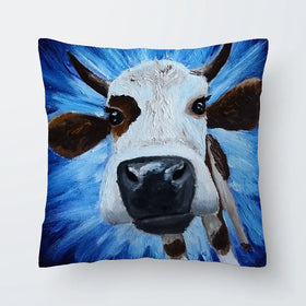 Blue Cow Cushion Blue Cow Cushion wall art product Daria Ermolina / Shutterstock