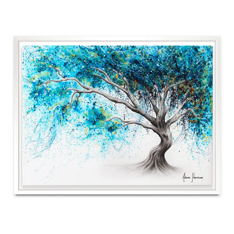 Blue Crystal Dream Tree Canvas Print wall art product Ashvin Harrison