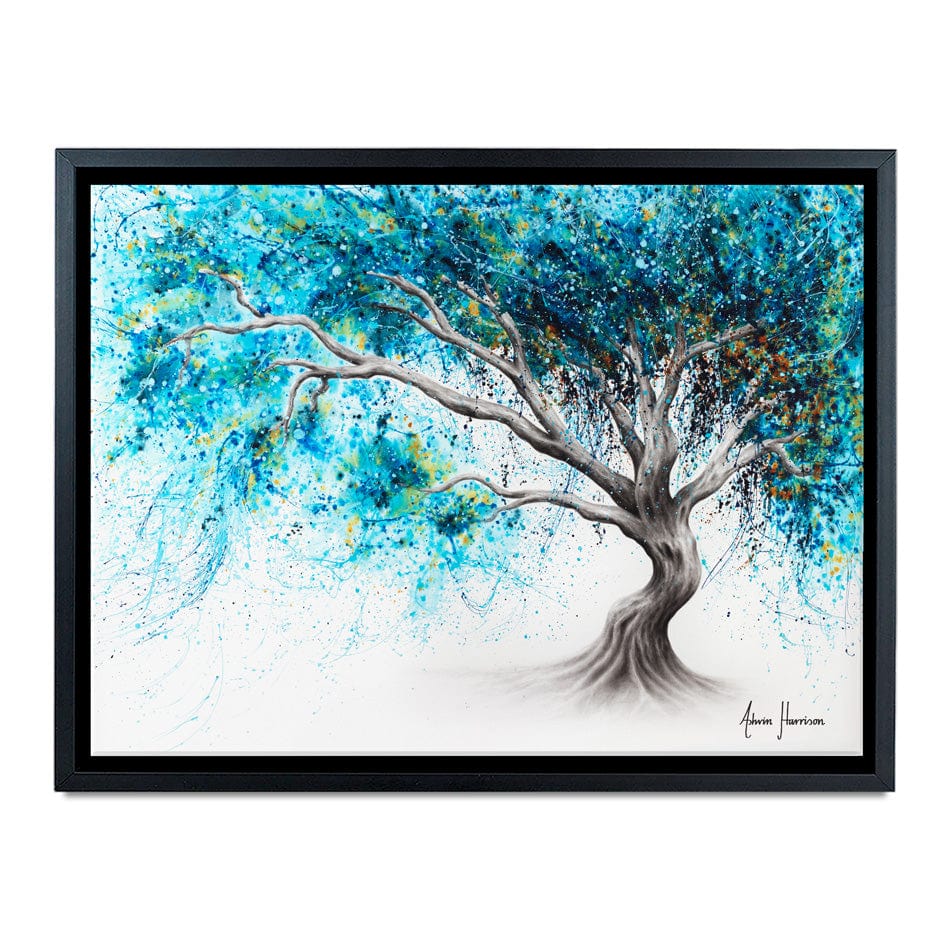 Blue Crystal Dream Tree Canvas Print wall art product Ashvin Harrison