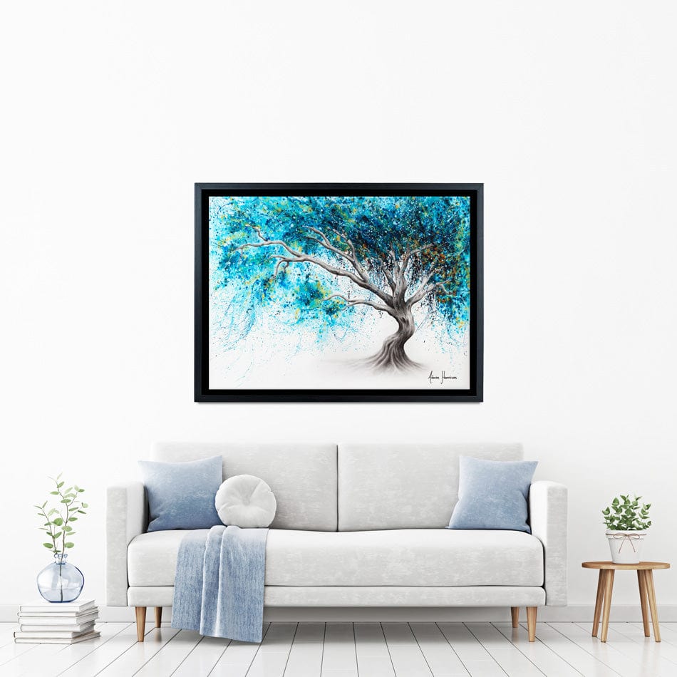 Blue Crystal Dream Tree Canvas Print wall art product Ashvin Harrison