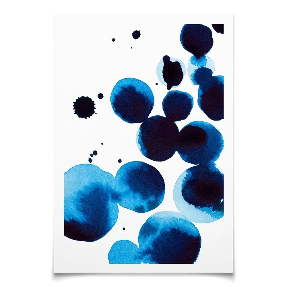 Blue Drops Art Print Blue Drops Art Print wall art product Annie Warren