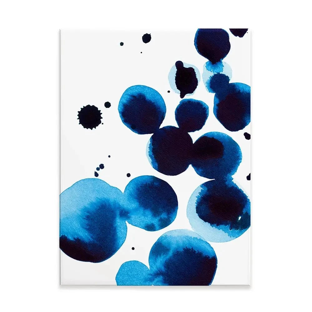 Blue Drops Canvas Print Blue Drops Canvas Print wall art product Annie Warren