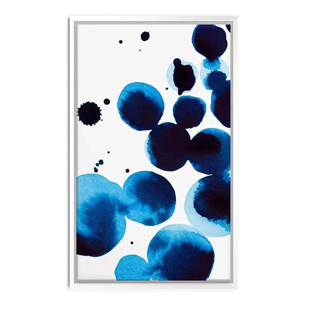 Blue Drops Canvas Print Blue Drops Canvas Print wall art product Annie Warren