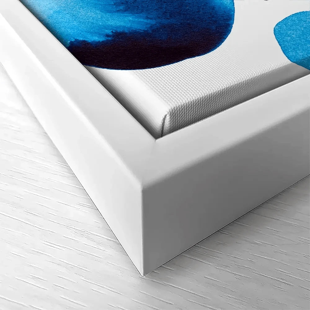 Blue Drops Canvas Print Blue Drops Canvas Print wall art product Annie Warren