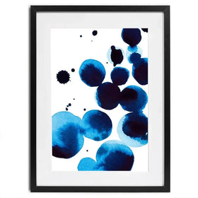 Blue Drops Framed Art Print Blue Drops Framed Art Print wall art product Annie Warren