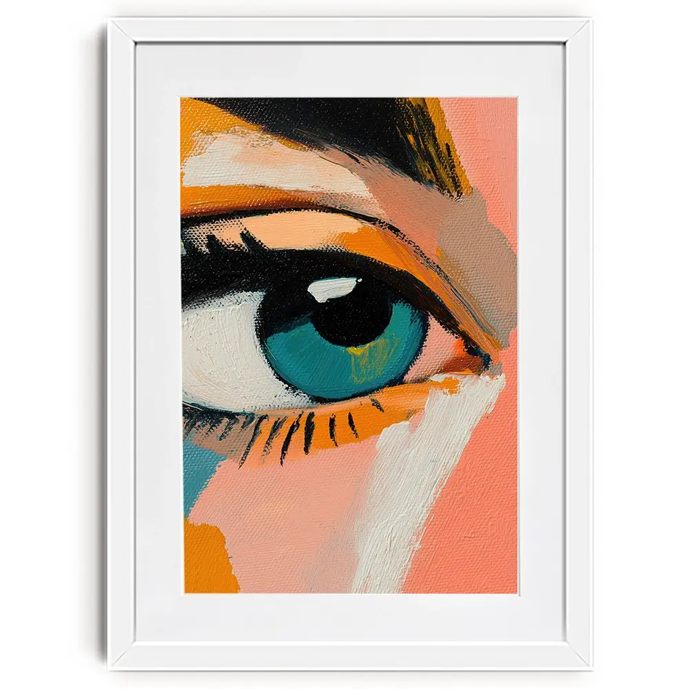 Blue Eyes Framed Art Print Blue Eyes Framed Art Print wall art product Treechild