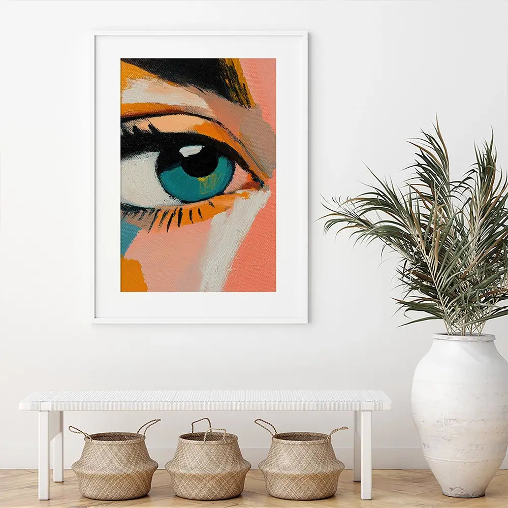Blue Eyes Framed Art Print Blue Eyes Framed Art Print wall art product Treechild