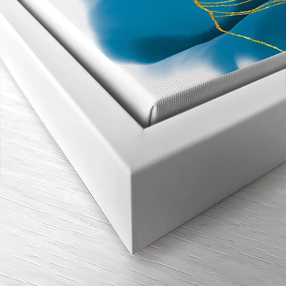 Blue Floral Speckles Canvas Print Blue Floral Speckles Canvas Print wall art product Olga.And.Design / Shutterstock