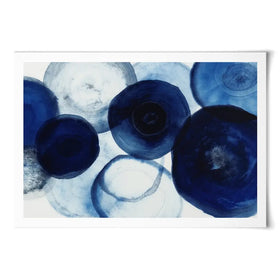 Blue Flow Bloom Art Print Blue Flow Bloom Art Print wall art product Chromatic Storm Studio