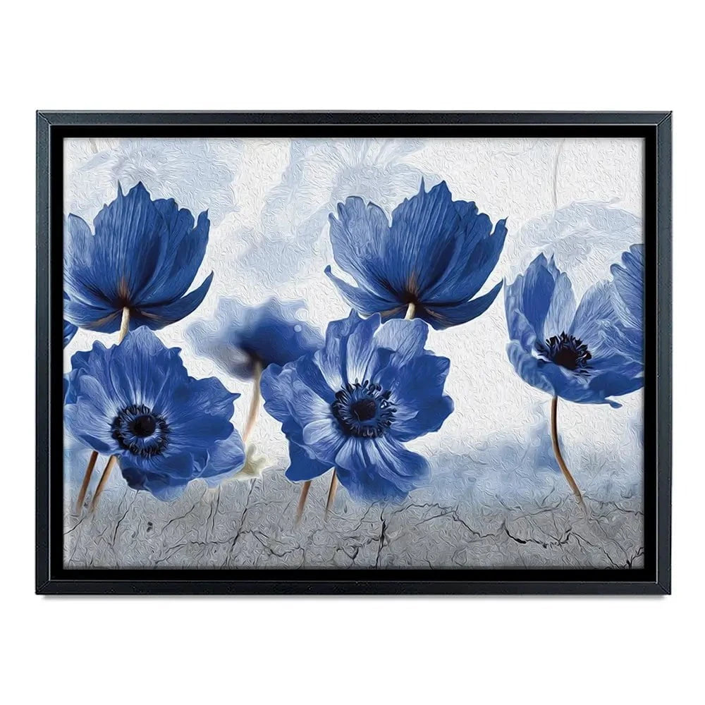 Blue Flowers Canvas Print Blue Flowers Canvas Print wall art product Creative Idea / Shutterstock