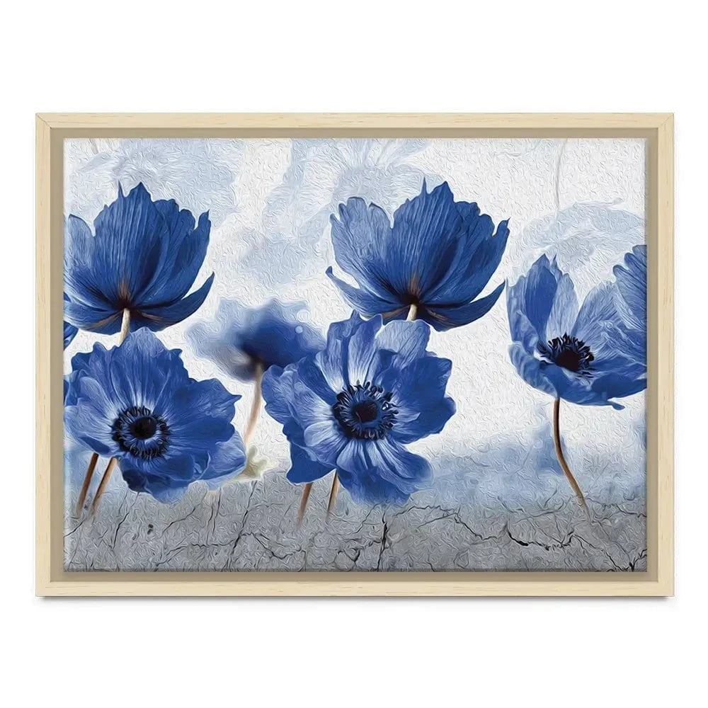 Blue Flowers Canvas Print Blue Flowers Canvas Print wall art product Creative Idea / Shutterstock