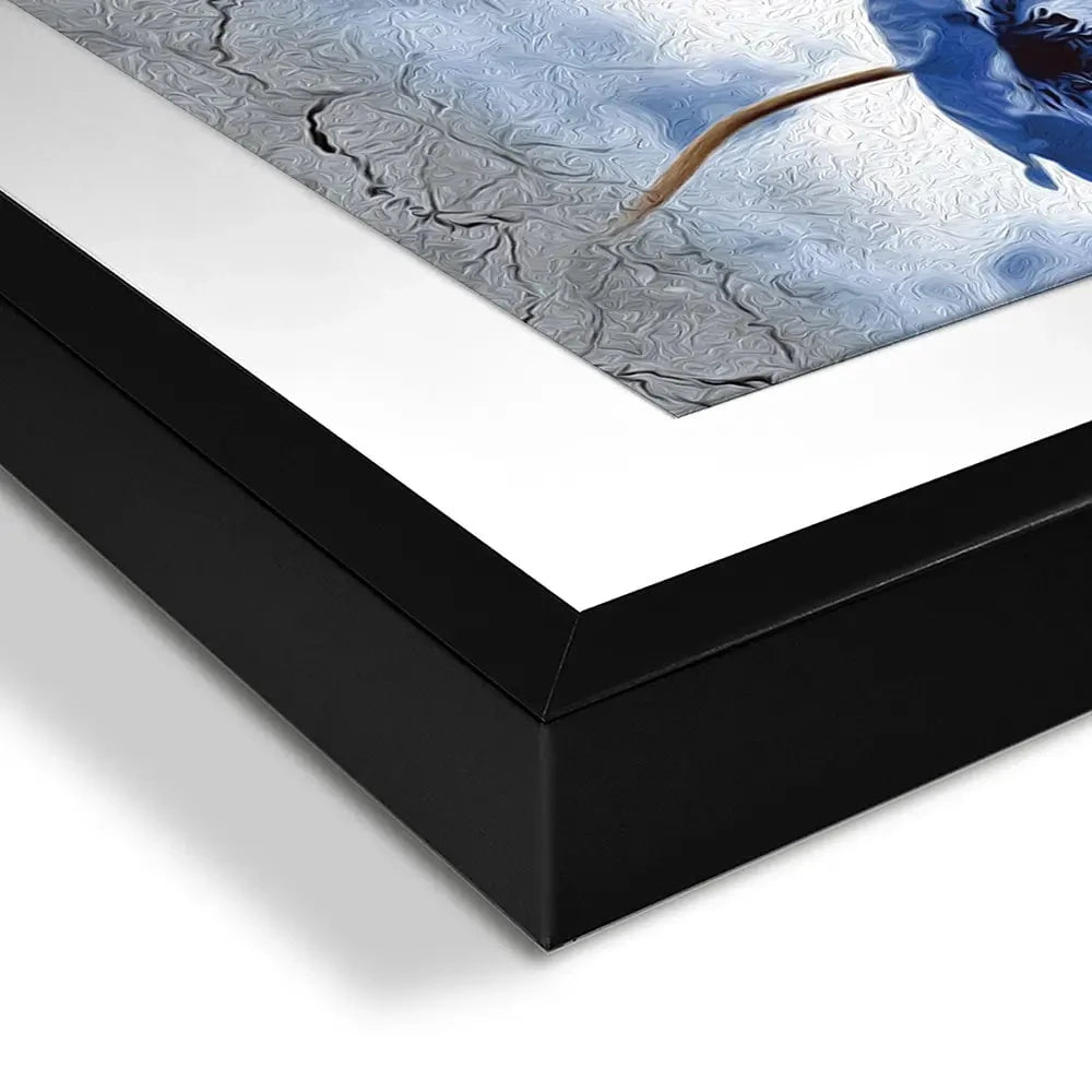Blue Flowers Framed Art Print Blue Flowers Framed Art Print wall art product Creative Idea / Shutterstock