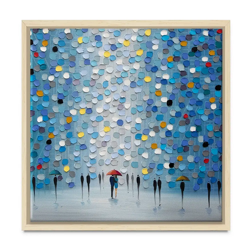 Blue Heaven Square Canvas Print Blue Heaven Square Canvas Print wall art product Ekaterina Ermilkina