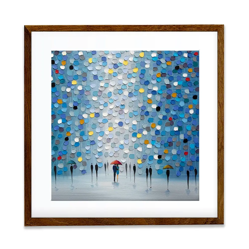 Blue Heaven Square Framed Art Print Blue Heaven Square Framed Art Print wall art product Ekaterina Ermilkina