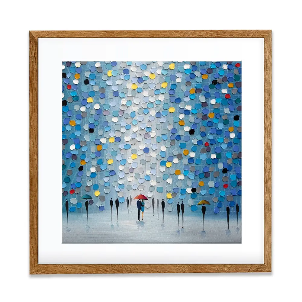 Blue Heaven Square Framed Art Print Blue Heaven Square Framed Art Print wall art product Ekaterina Ermilkina
