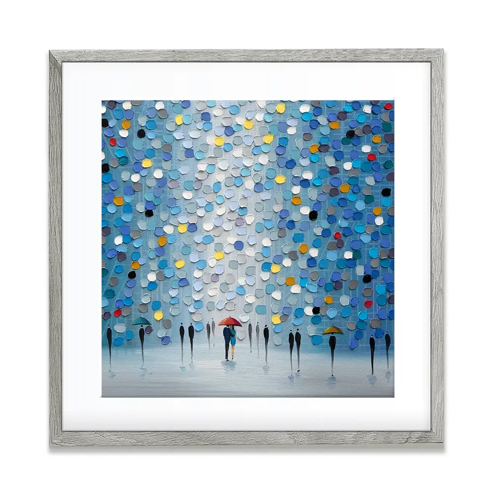 Blue Heaven Square Framed Art Print Blue Heaven Square Framed Art Print wall art product Ekaterina Ermilkina